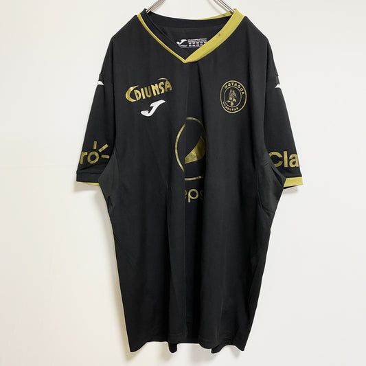 古着 used　半袖サッカーゲームシャツ　pepsi　FCMOTAGUA　黒　ブラック　春夏服　ビッグシルエット　3XLサイズ
