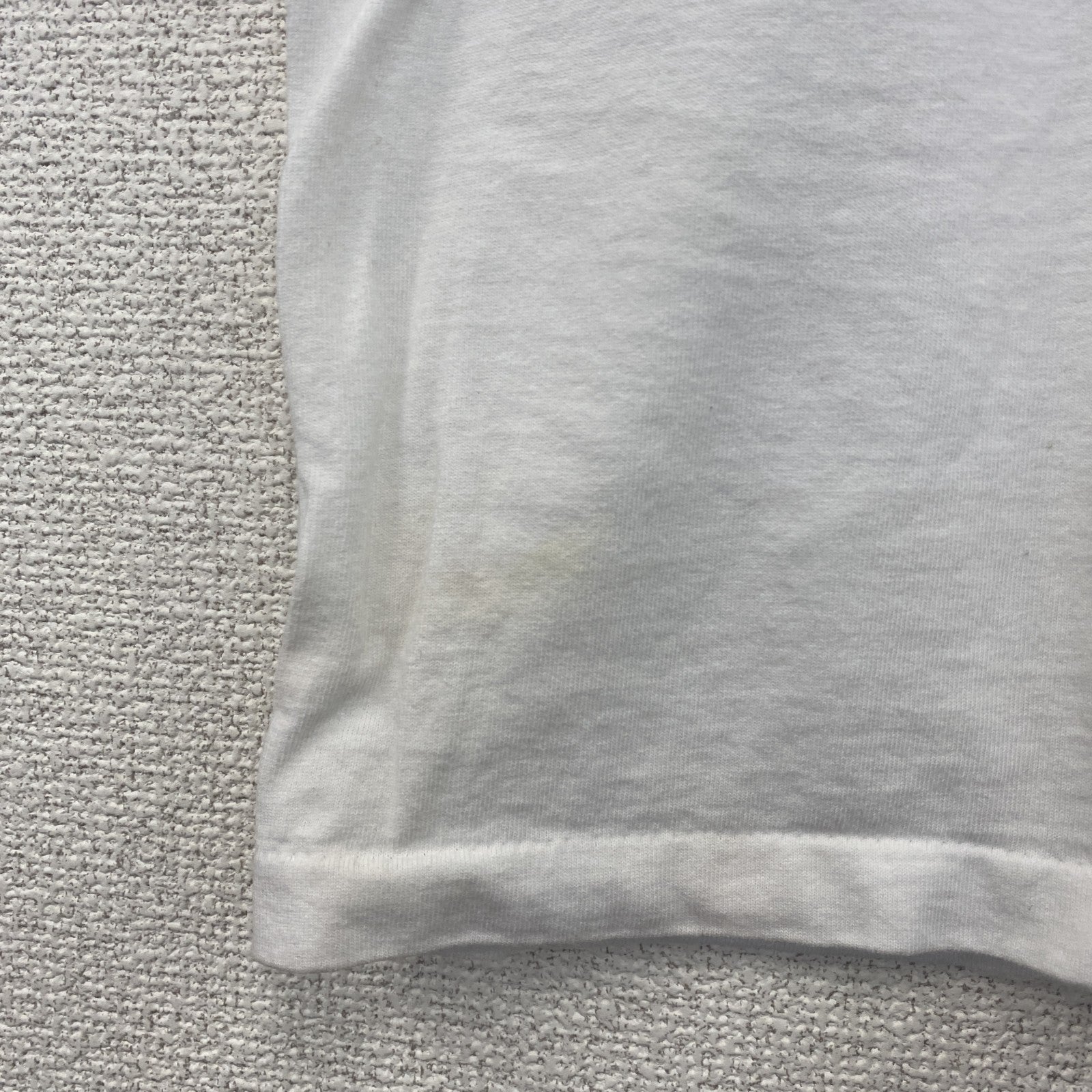 古着 used　90s　カレッジ　USA製　半袖プリントTシャツ　シングルステッチ　ヴィンテージ　白　ホワイト　XLサイズ