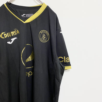 古着 used　半袖サッカーゲームシャツ　pepsi　FCMOTAGUA　黒　ブラック　春夏服　ビッグシルエット　3XLサイズ