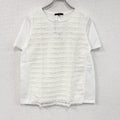 Esche　エッシュ　レース装飾半袖Tシャツ　デッドストック　白　ホワイト　42サイズ