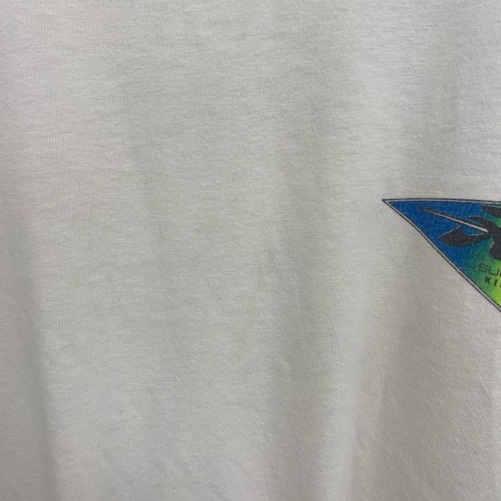 古着 used　Hobie　半袖プリントTシャツ　レトロ　シングルステッチ　クルーネック　ヴィンテージ　白　ホワイト　XLサイズ