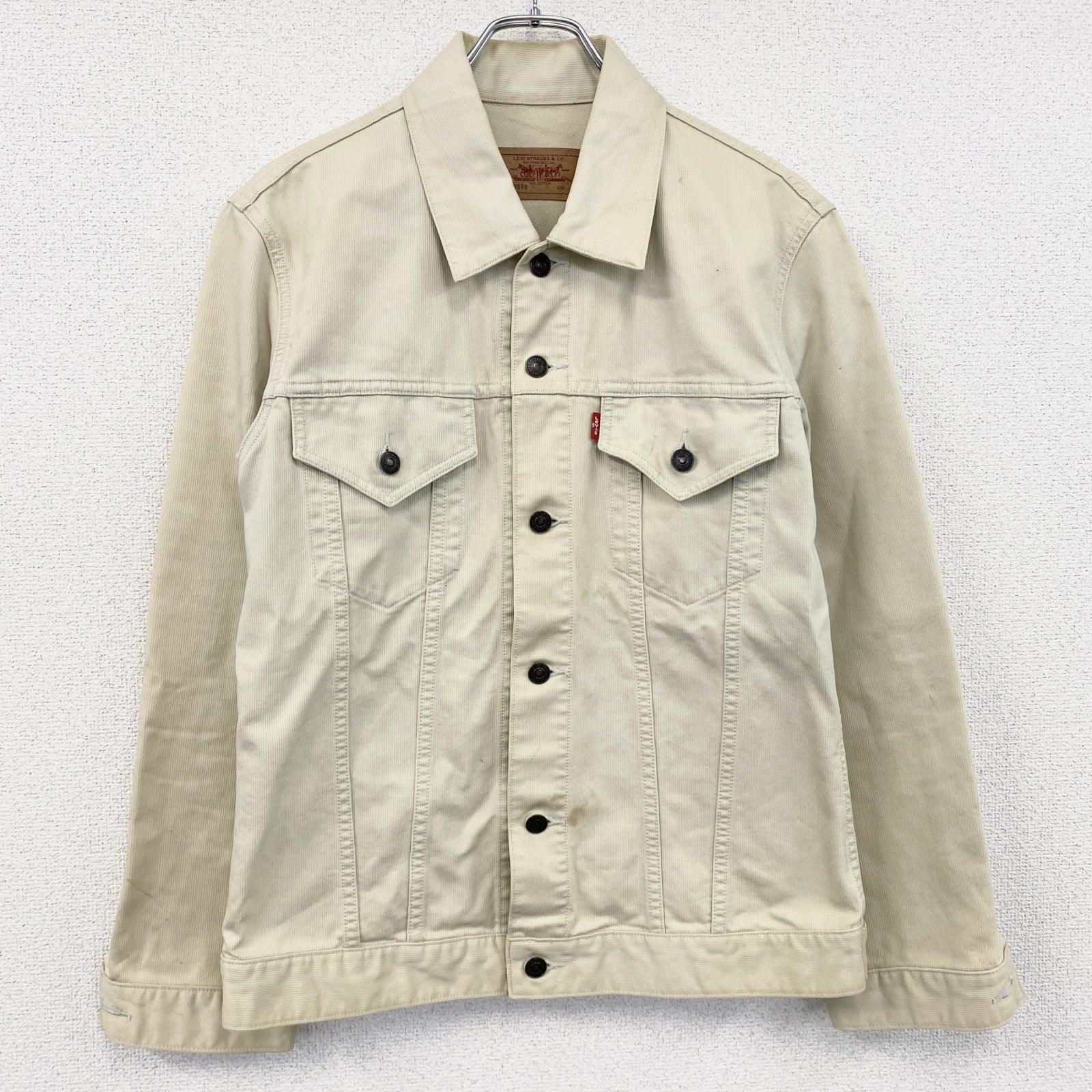 00s　Levi’ｓ　リーバイス　4thタイプ　ピケジャケット　ヴィンテージ　オフホワイト　アイボリー　Lサイズ