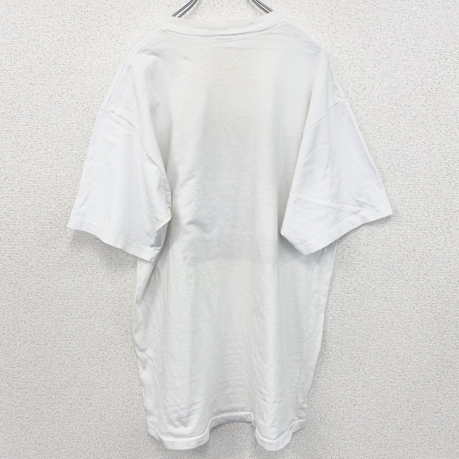 古着 used　90s　カレッジ　USA製　半袖プリントTシャツ　シングルステッチ　ヴィンテージ　白　ホワイト　XLサイズ