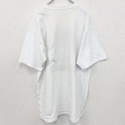 古着 used　90s　カレッジ　USA製　半袖プリントTシャツ　シングルステッチ　ヴィンテージ　白　ホワイト　XLサイズ