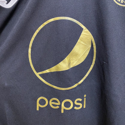 古着 used　半袖サッカーゲームシャツ　pepsi　FCMOTAGUA　黒　ブラック　春夏服　ビッグシルエット　3XLサイズ