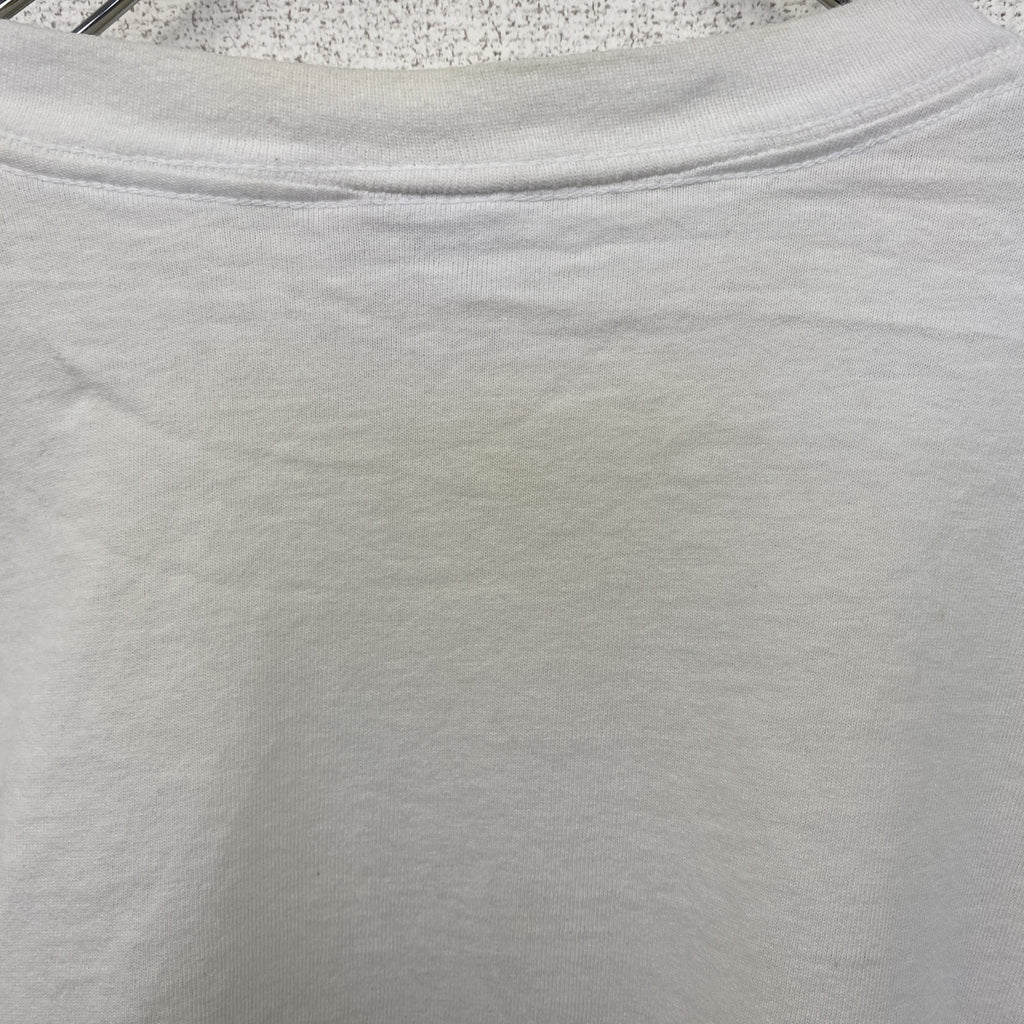 古着 used　90s　カレッジ　USA製　半袖プリントTシャツ　シングルステッチ　ヴィンテージ　白　ホワイト　XLサイズ