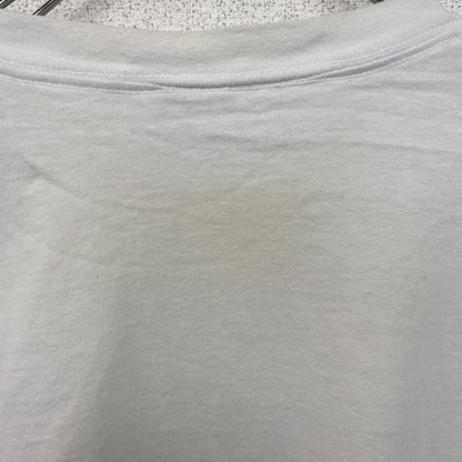 古着 used　90s　カレッジ　USA製　半袖プリントTシャツ　シングルステッチ　ヴィンテージ　白　ホワイト　XLサイズ