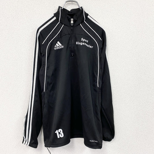 adidas　アディダス　トラックジャケット/ジャージ　パフォーマンスロゴ　ブラック　Lサイズ