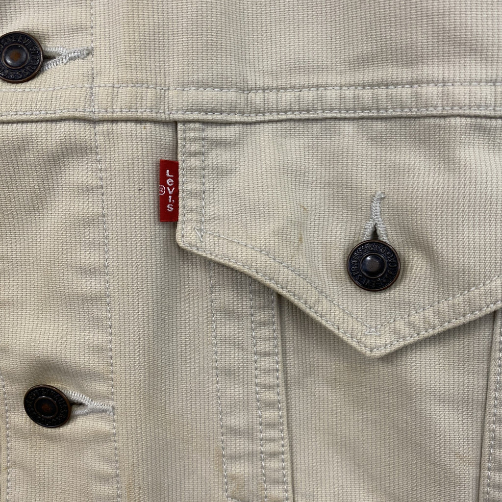 00s　Levi’ｓ　リーバイス　4thタイプ　ピケジャケット　ヴィンテージ　オフホワイト　アイボリー　Lサイズ