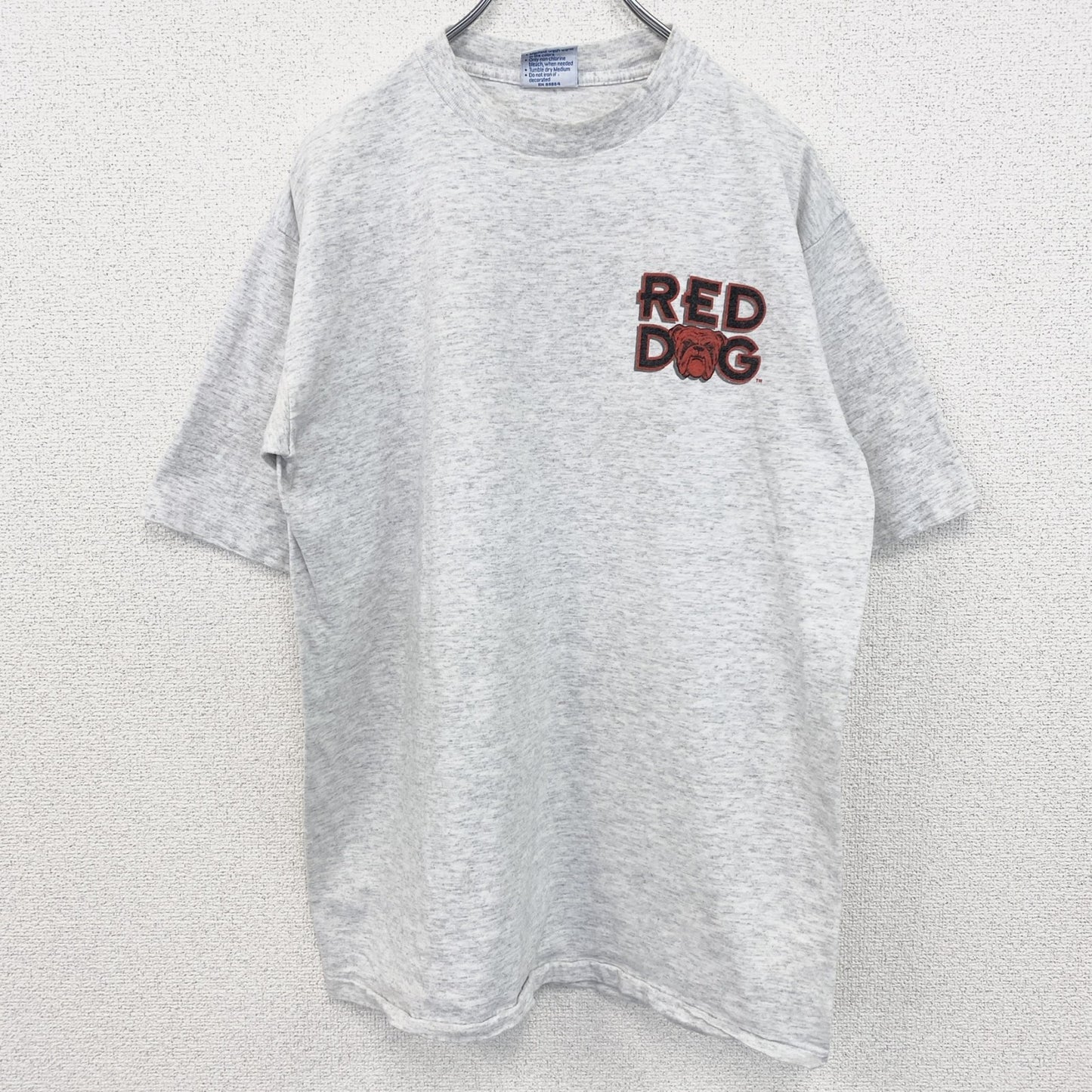 古着 used　90s　USA製　半袖プリントTシャツ　100%コットン　ブルドッグ　シングルステッチ　ヴィンテージ　Lサイズ
