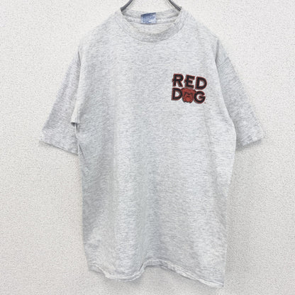古着 used　90s　USA製　半袖プリントTシャツ　100%コットン　ブルドッグ　シングルステッチ　ヴィンテージ　Lサイズ