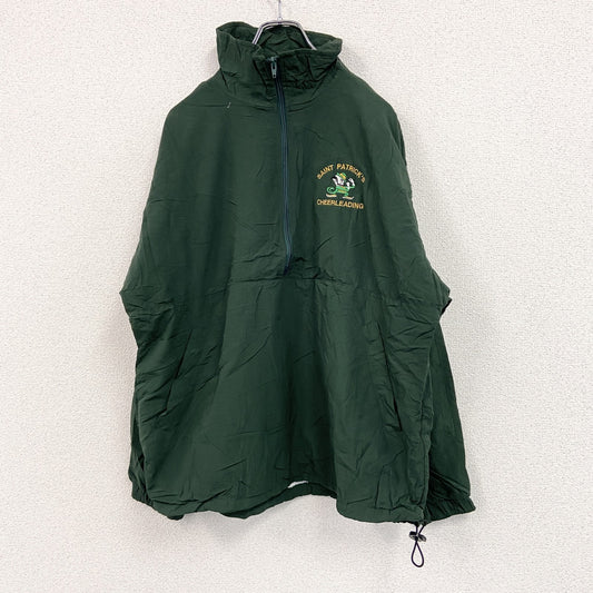 PACE SETTER　アノラックパーカー　ハーフジップナイロンプルオーバージャケット　緑　グリーン　Mサイズ