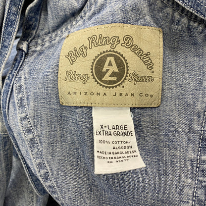 90s　ARIZONA Jeans Big Ring Denim　デニムオーバーオール/つなぎ　インディゴ 　XLサイズ　