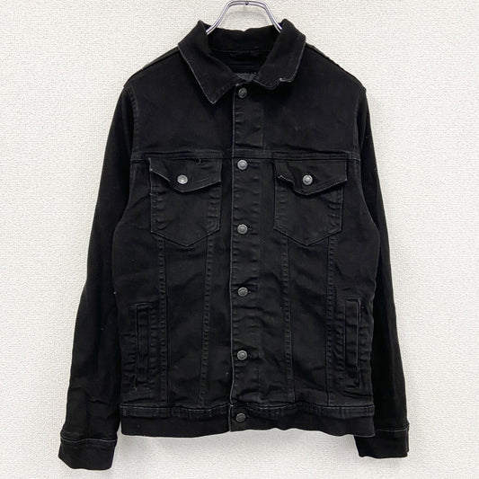 ZARA　ザラ　4thタイプ　ブラックデニムジャケット/Gジャン　トラッカージャケット　黒　ブラック　Mサイズ