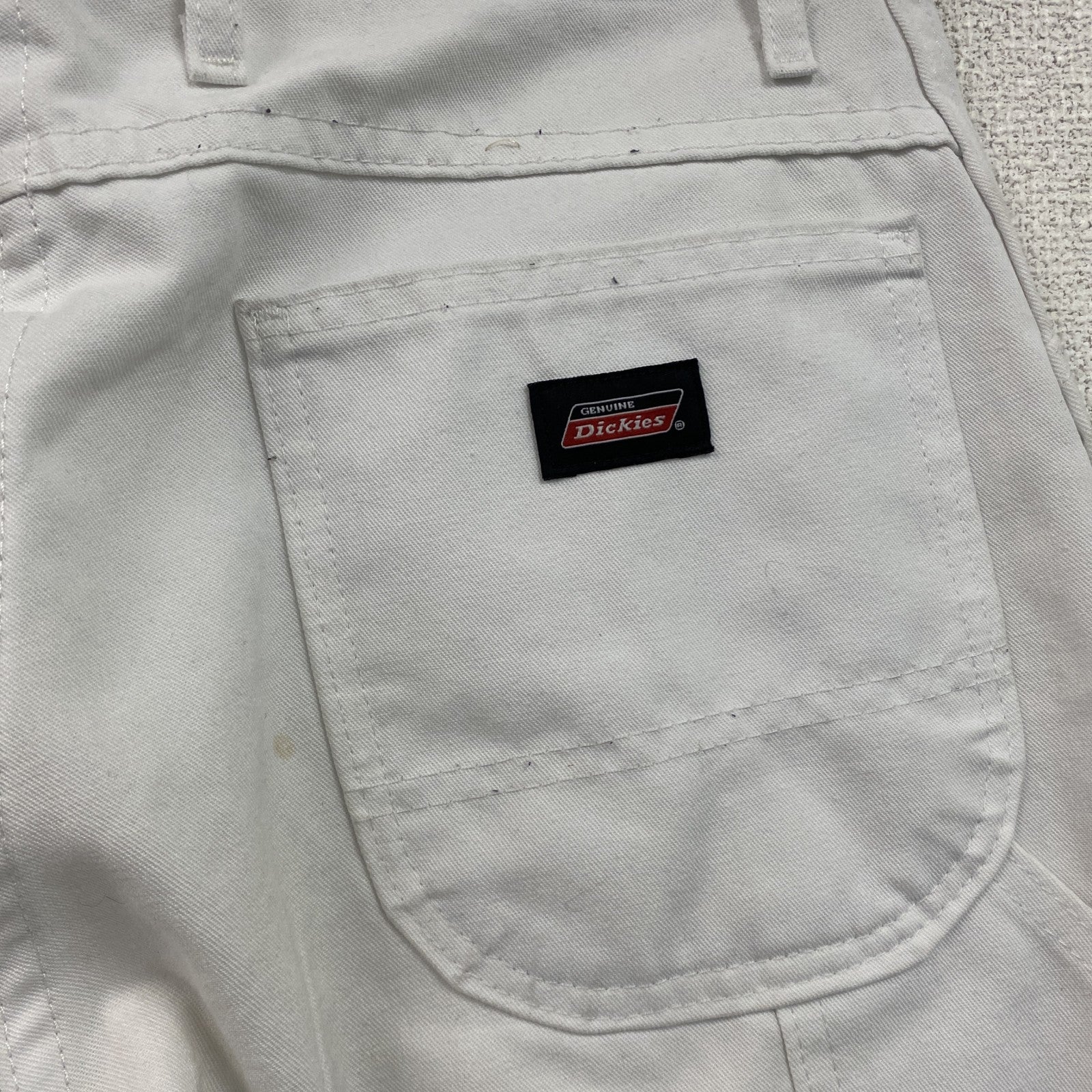 Dickies　ディッキーズ　デニムペインターパンツ/ジーンズ　ジップフライ　白　ホワイト　W30サイズ