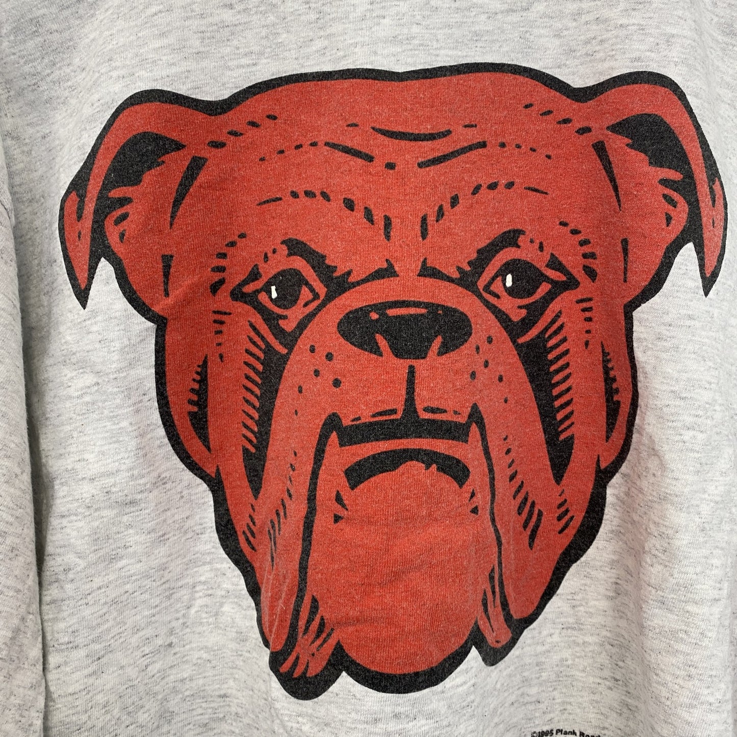 古着 used　90s　USA製　半袖プリントTシャツ　100%コットン　ブルドッグ　シングルステッチ　ヴィンテージ　Lサイズ