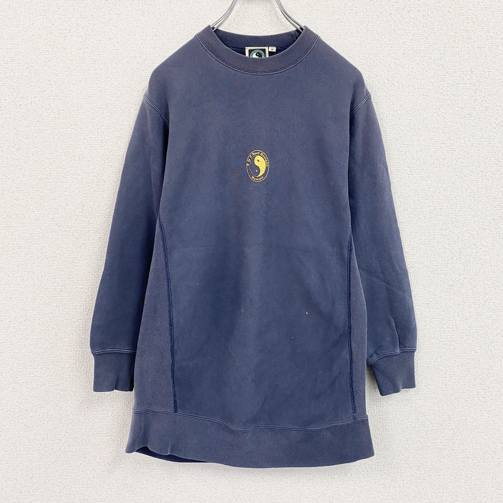 90s～　T＆C Surf Designs　タウン＆カントリー　スウェット/トレーナー　フェード　紺　ネイビー　Mサイズ