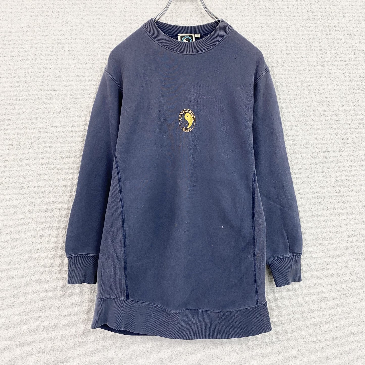 90s～　T＆C Surf Designs　タウン＆カントリー　スウェット/トレーナー　フェード　紺　ネイビー　Mサイズ