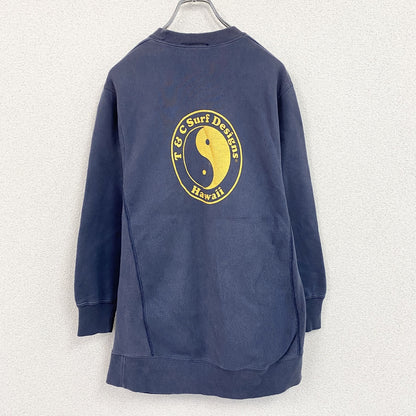 90s～　T＆C Surf Designs　タウン＆カントリー　スウェット/トレーナー　フェード　紺　ネイビー　Mサイズ