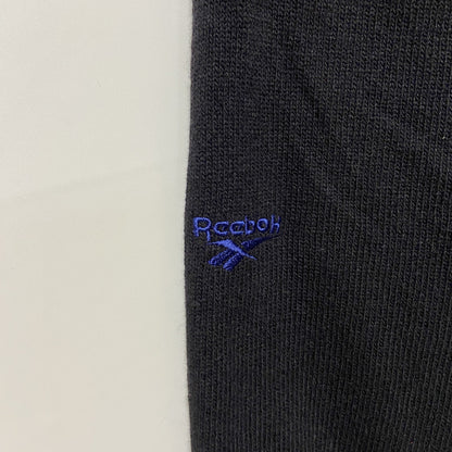 ～90s　Reebok リーボック　ニットセーター　ヴィンテージ　ワンポイントロゴ刺繍　黒　ブラック　XLサイズ