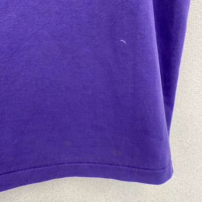 古着 used　90s　ヴィンテージ　半袖プリントTシャツ　紫　パープル　ハート　シングルステッチ　レトロデザイン