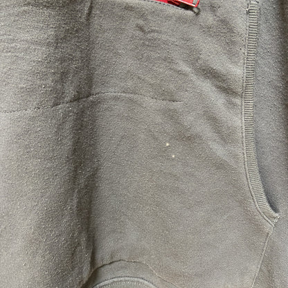 古着 used　Reebok リーボック　長袖ハーフジップパーカー　フード付きトレーナー　ワンポイントロゴ　XXLサイズ