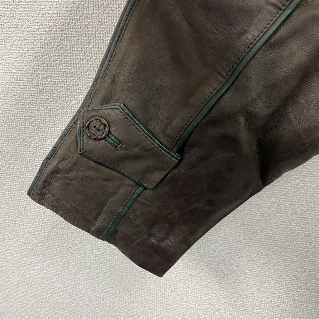 melchinger　チロリアンレザージャケット　レザーコート　茶色　ブラウン　56サイズ