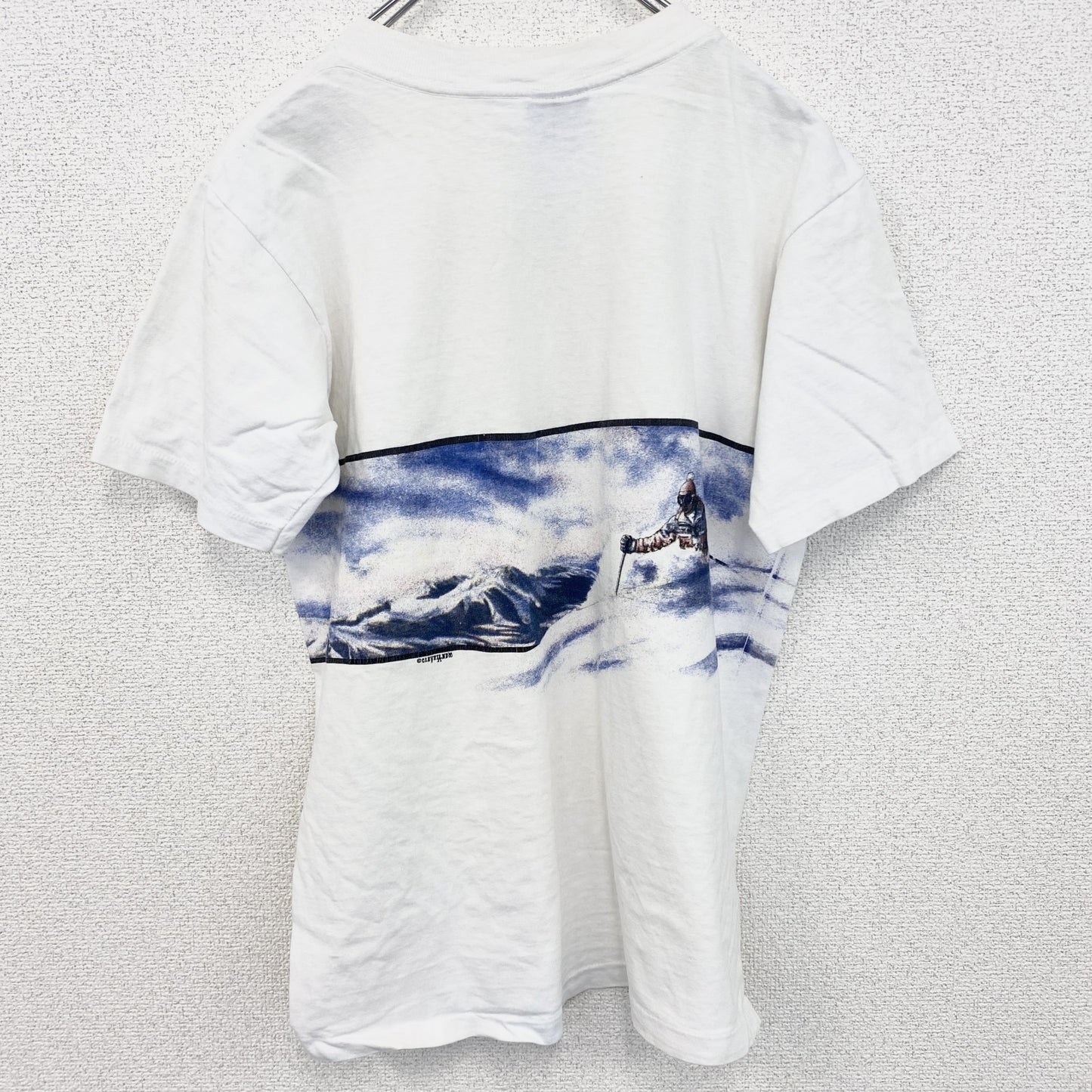 古着 used　ヴィンテージ　半袖プリントTシャツ　オニータ　スキー　USA製　100％コットン　シングルステッチ　Mサイズ