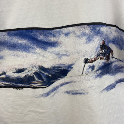 古着 used　ヴィンテージ　半袖プリントTシャツ　オニータ　スキー　USA製　100％コットン　シングルステッチ　Mサイズ