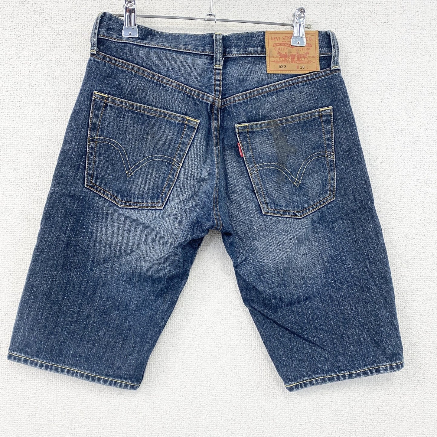 Levi’s　リーバイス　523　ハーフデニムパンツ/ショートパンツ　インディゴ　W28サイズ