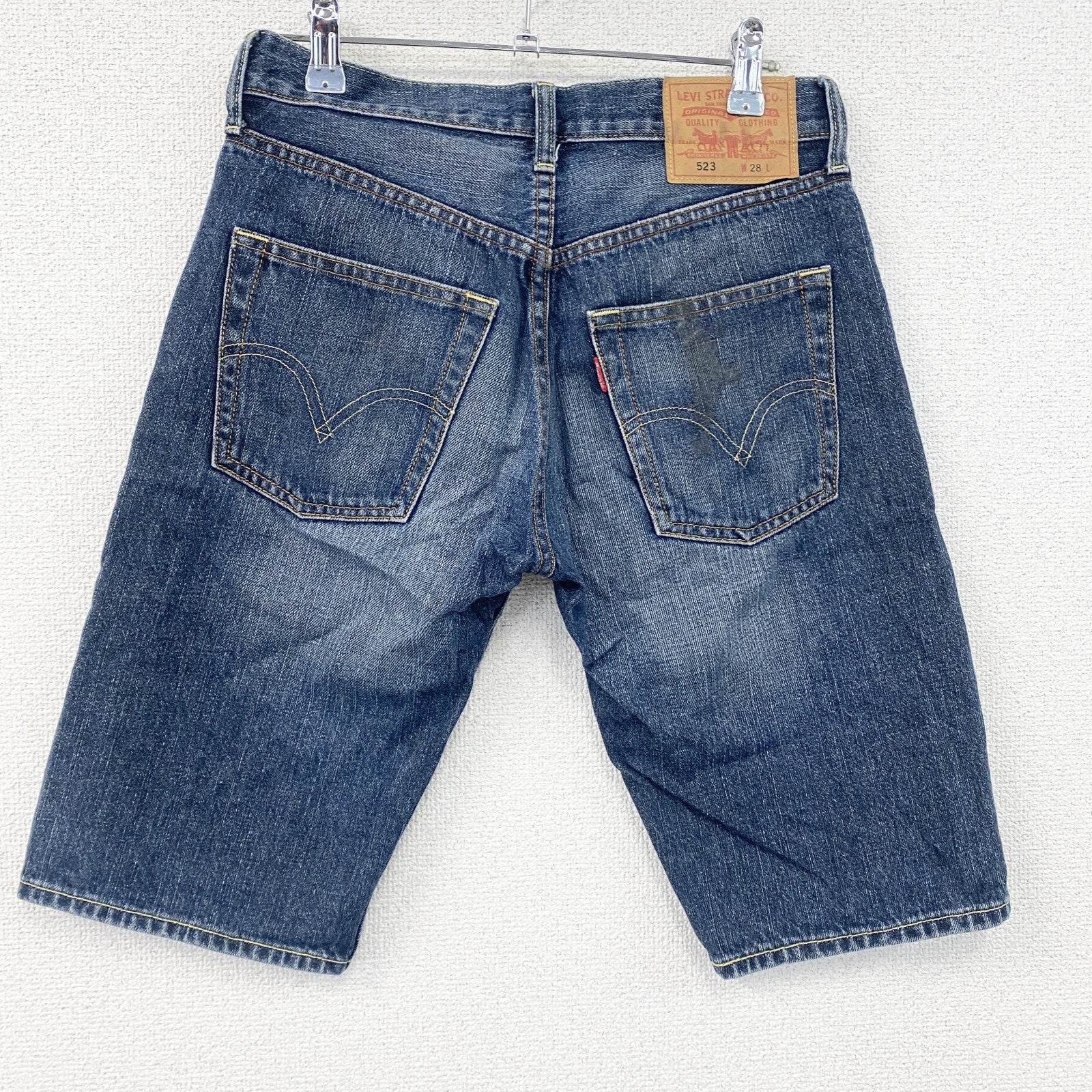 Levi’s　リーバイス　523　ハーフデニムパンツ/ショートパンツ　インディゴ　W28サイズ