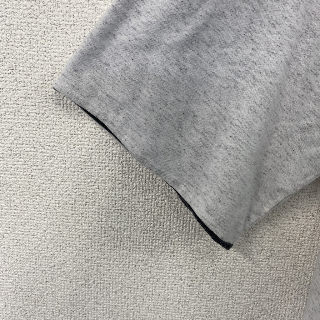 古着 used　90s　ヴィンテージ　半袖プリントTシャツ　カレッジ風　　灰色　ライトグレー　ニューファンドランド　Lサイズ