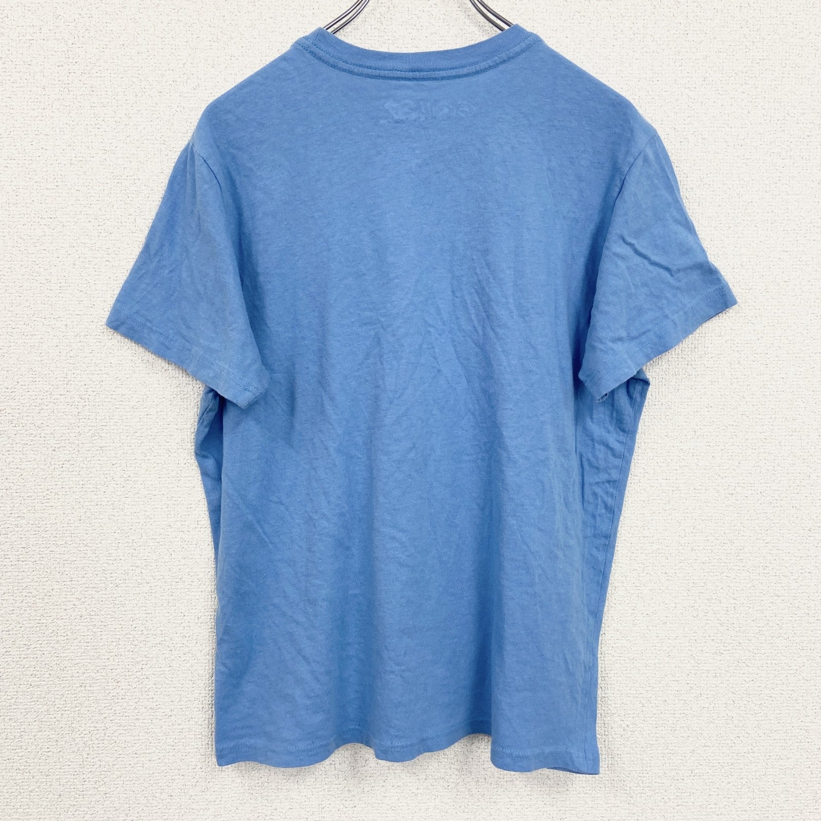 古着 used　Gorillaz　ゴリラズ　半袖バンドプリントTシャツ　レトロデザイン　クルーネック　水色　ライトブルー　