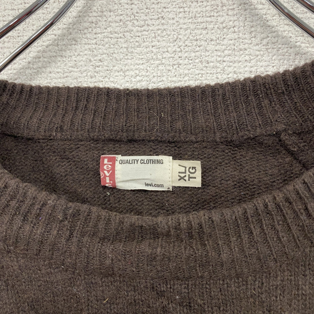 Levi’s　リーバイス　ウールニットセーター　茶色　ブラウン　XLサイズ