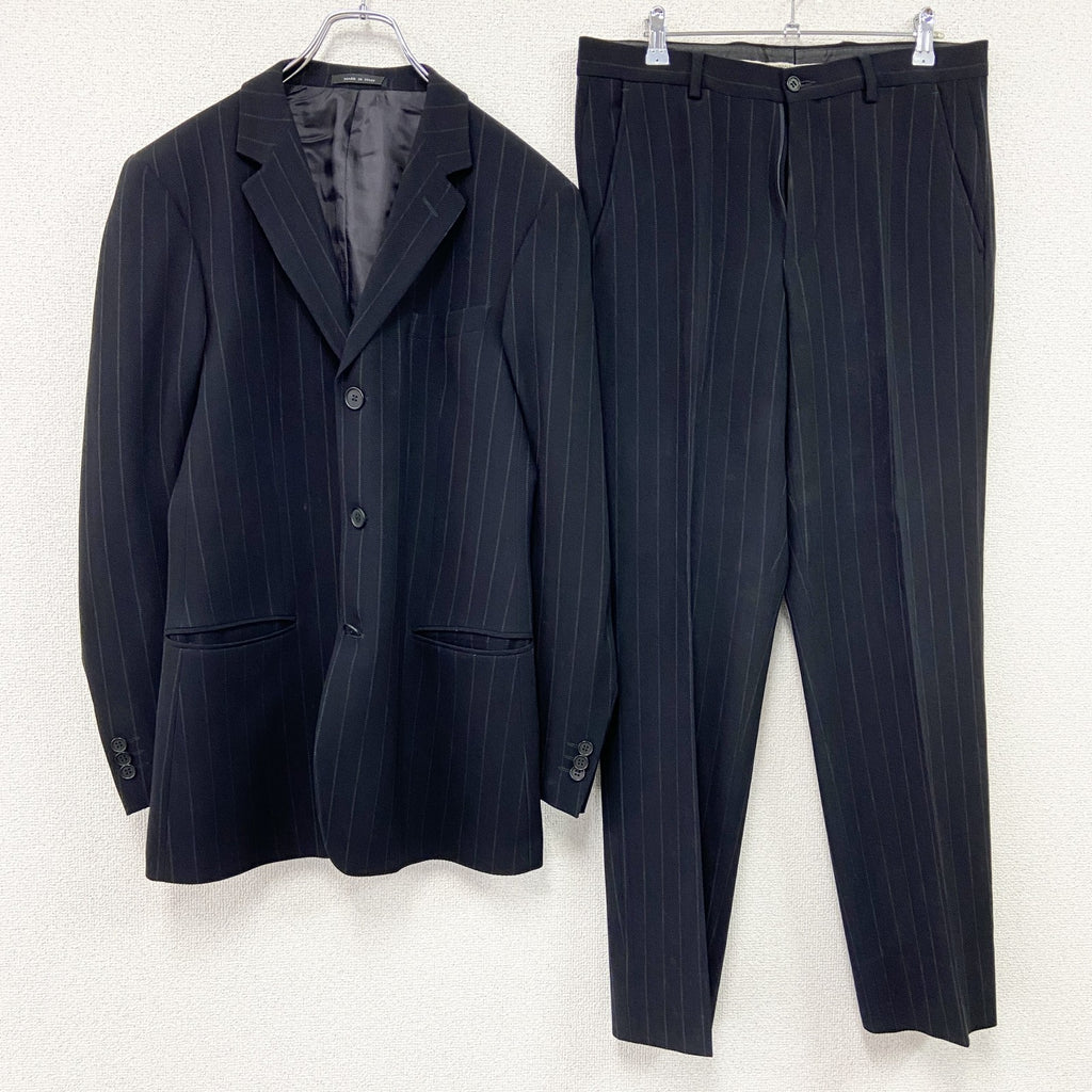 00s　EMPORIO ARMANI　エンポリオ・アルマーニ　スーツ　セットアップ　ヴィンテージ　黒　ブラック
