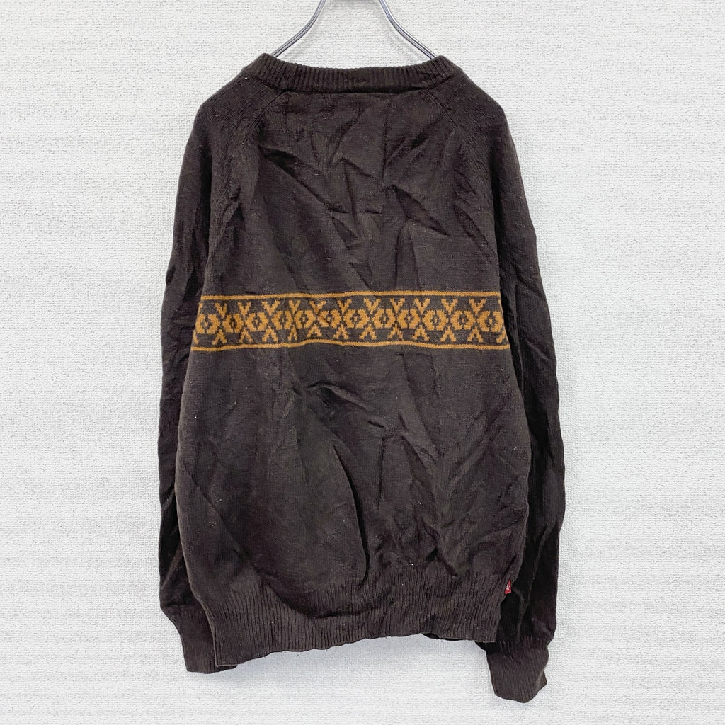 Levi’s　リーバイス　ウールニットセーター　茶色　ブラウン　XLサイズ