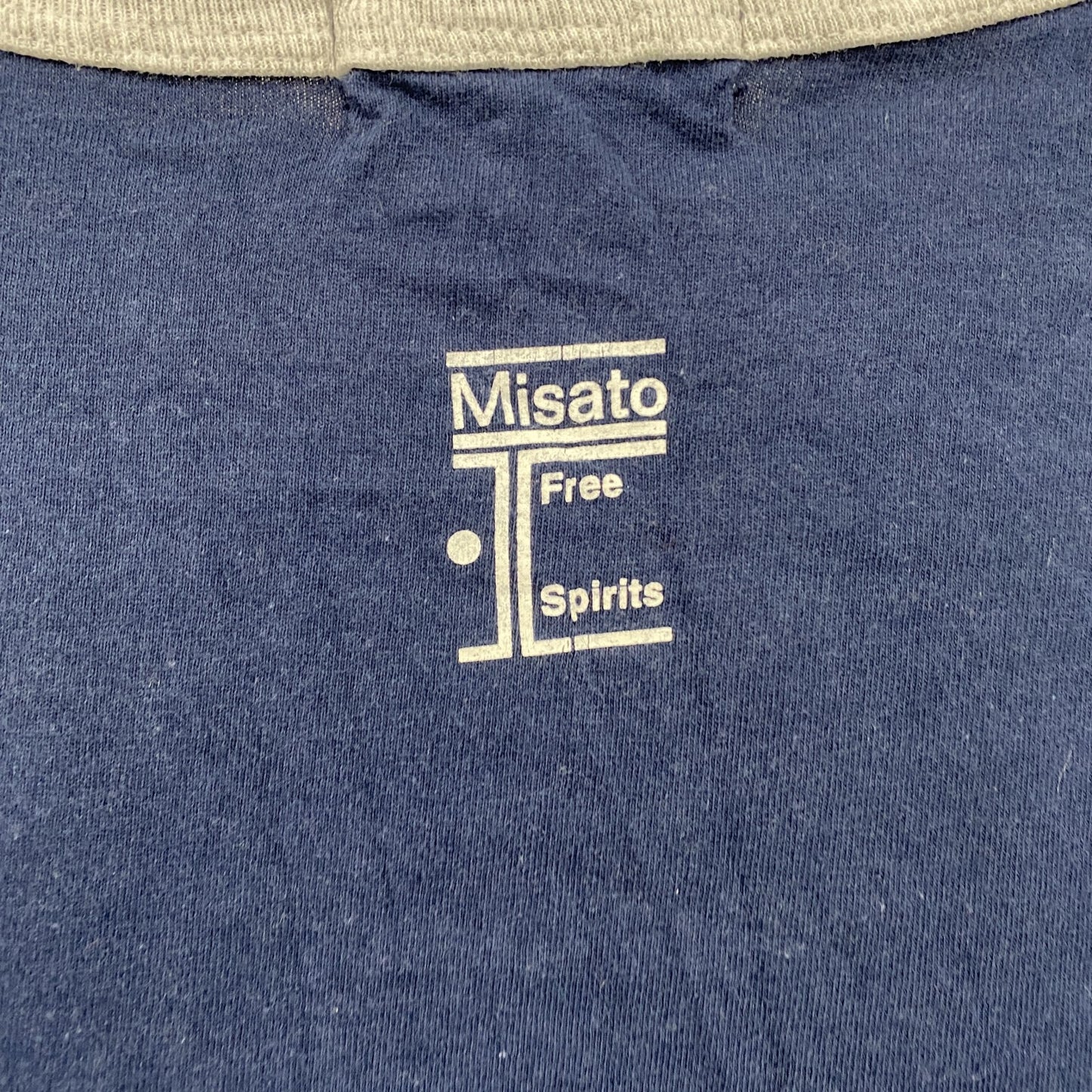 90s　渡辺美里　半袖Tシャツ　リンガーT　コンサートT　シングルステッチ　ヴィンテージ　紺　ネイビー