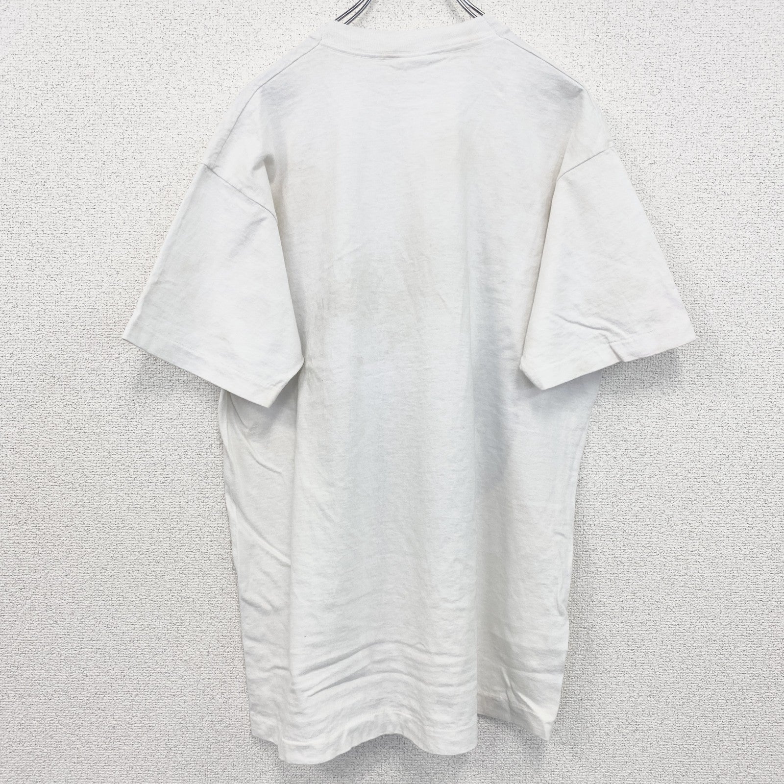 古着 used　90s　ヴィンテージ　半袖プリントTシャツ　地球　アース　100％コットン　白　ホワイト　XLサイズ