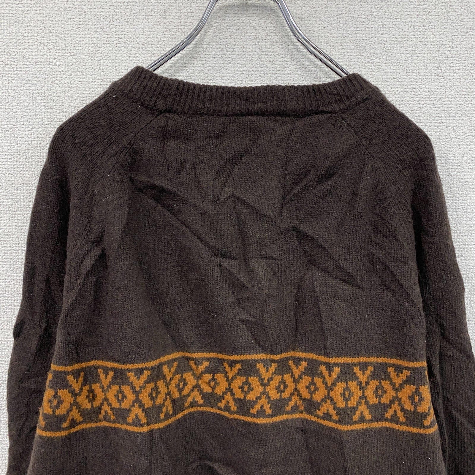 Levi’s　リーバイス　ウールニットセーター　茶色　ブラウン　XLサイズ