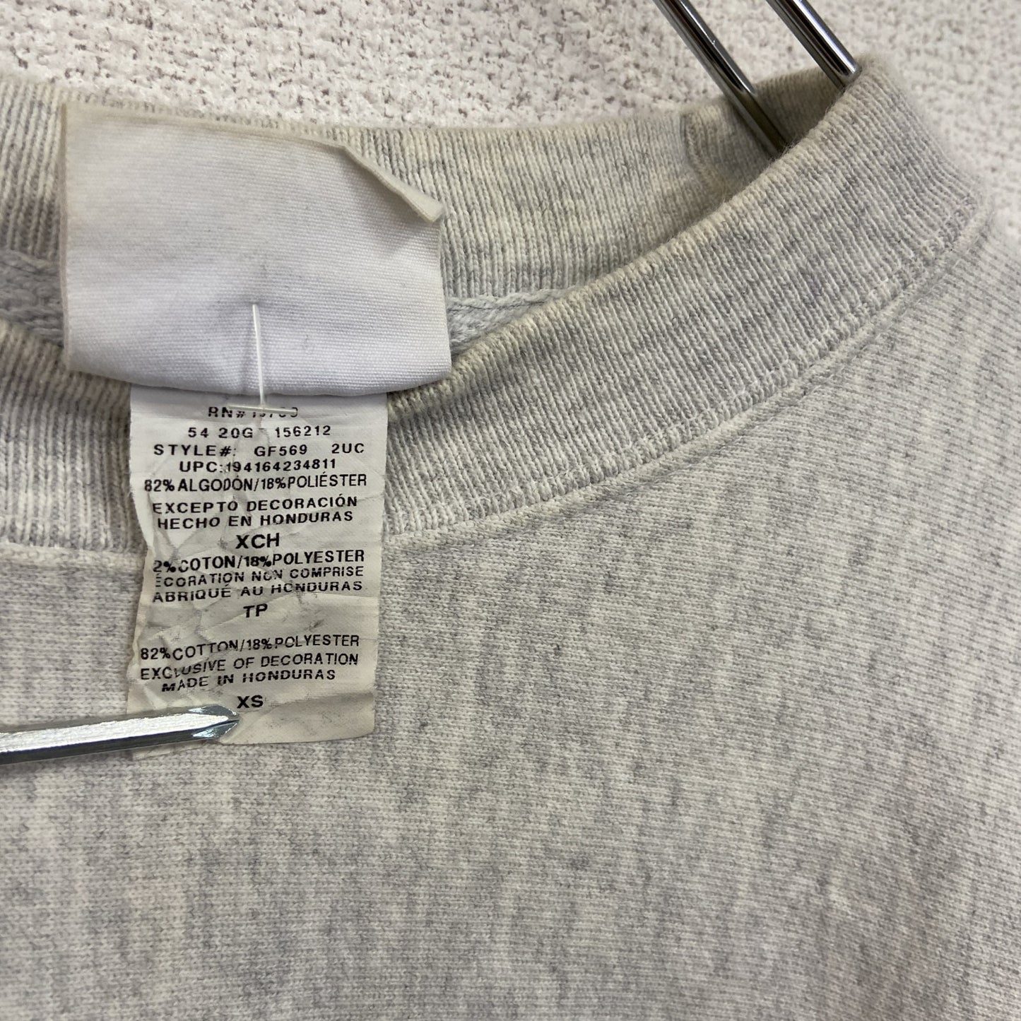 Champion　チャンピオン　リバースウィーブ　スウェット/トレーナー　霜降りグレー　XSサイズ
