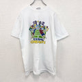 古着 used　90s　ヴィンテージ　半袖プリントTシャツ　テニス　100％コットン　白　ホワイト　Lサイズ