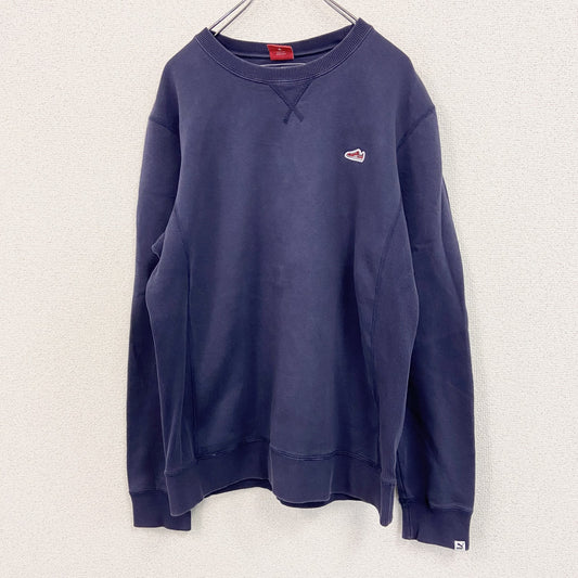 PUMA　プーマ　スウェット/トレーナー　前V　紺　ネイビー　Lサイズ