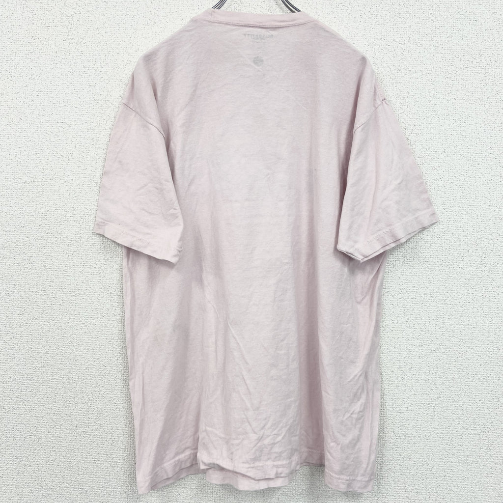 古着 used　サンリオ　ハローキティ　半袖キャラクタープリントTシャツ　レトロデザイン　クルーネック　ピンク　XLサイズ