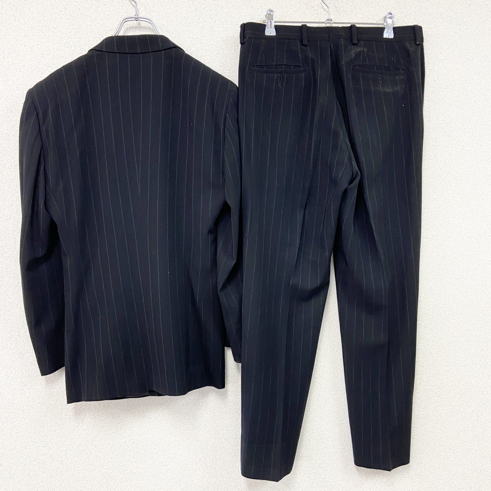 00s　EMPORIO ARMANI　エンポリオ・アルマーニ　スーツ　セットアップ　ヴィンテージ　黒　ブラック