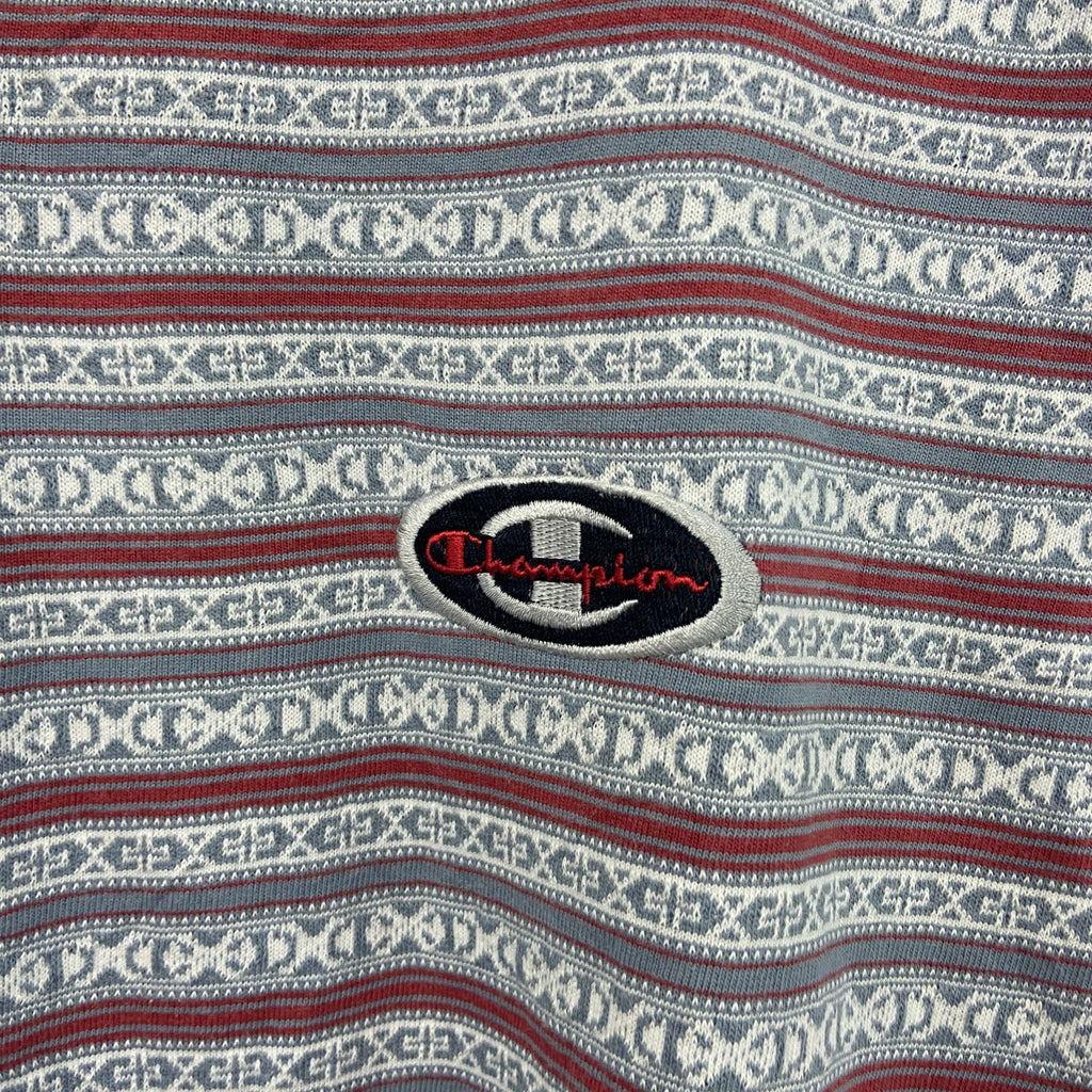Champion　チャンピオン　半袖Tシャツ　総柄　マルチカラー　Lサイズ