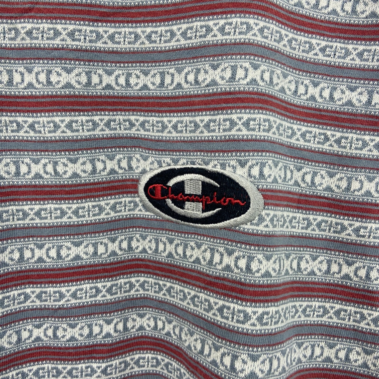Champion　チャンピオン　半袖Tシャツ　総柄　マルチカラー　Lサイズ