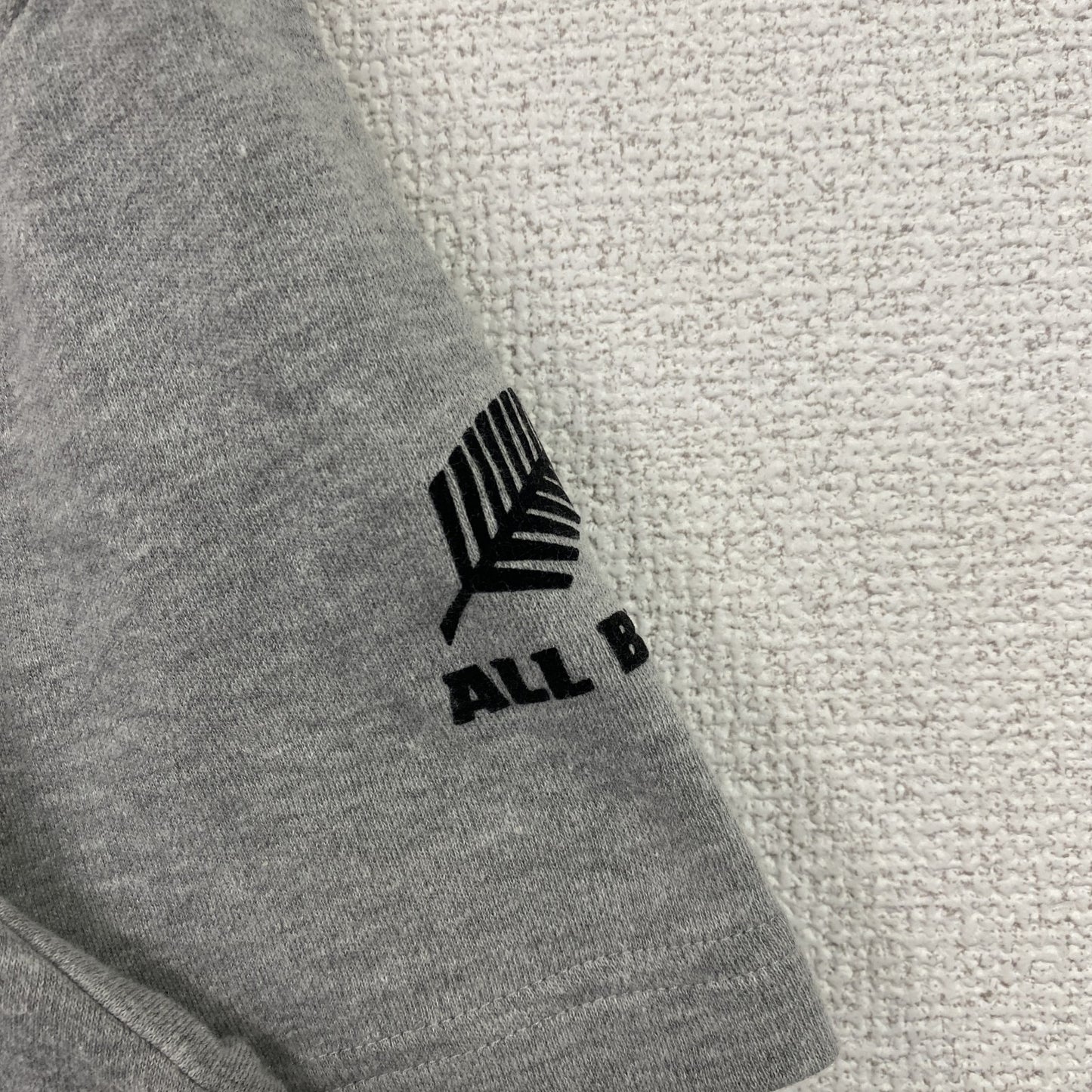 古着 used　Adidas　アディダス　半袖プリントTシャツ　オールブラックス　ラグビー　ニュージーランド　グレー　Mサイズ　