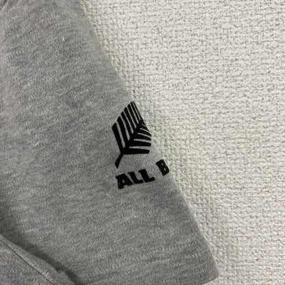 古着 used　Adidas　アディダス　半袖プリントTシャツ　オールブラックス　ラグビー　ニュージーランド　グレー　Mサイズ　