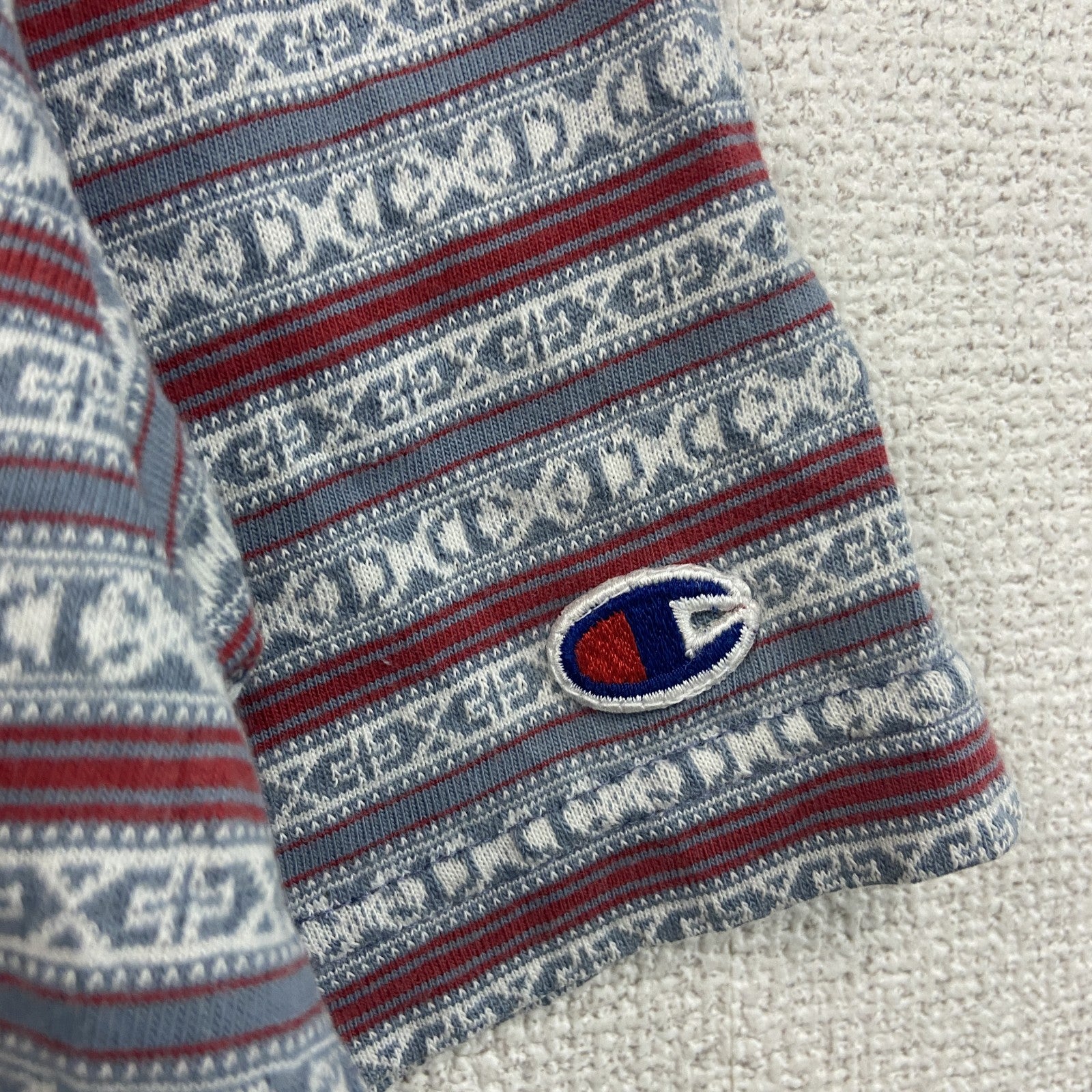 Champion　チャンピオン　半袖Tシャツ　総柄　マルチカラー　Lサイズ