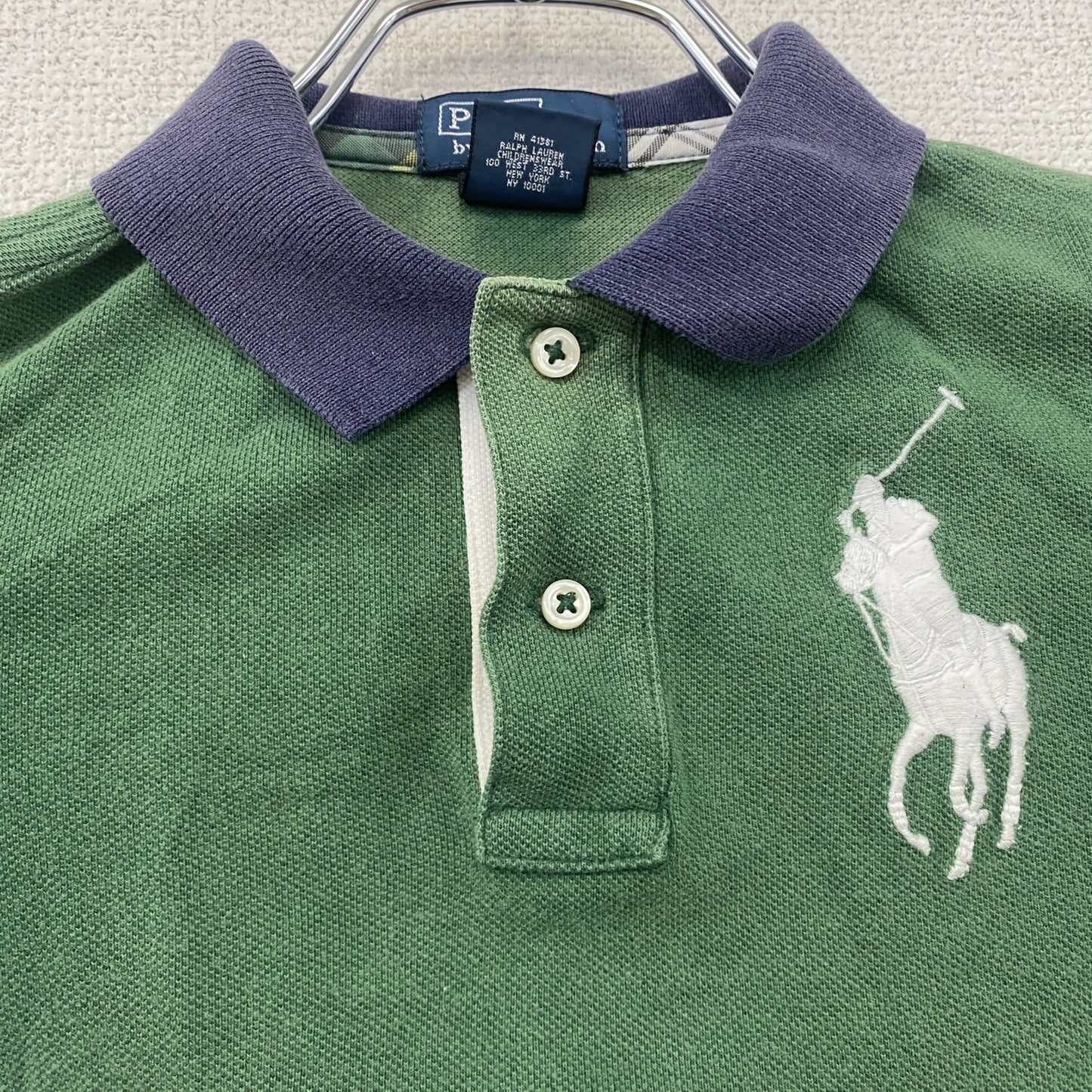 Polo By Ralph Lauren　ラルフローレン　半袖ポロシャツ　刺繡ロゴ　緑　グリーン　2サイズ